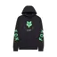 Fox Shield Pullover Hoodie in Black
