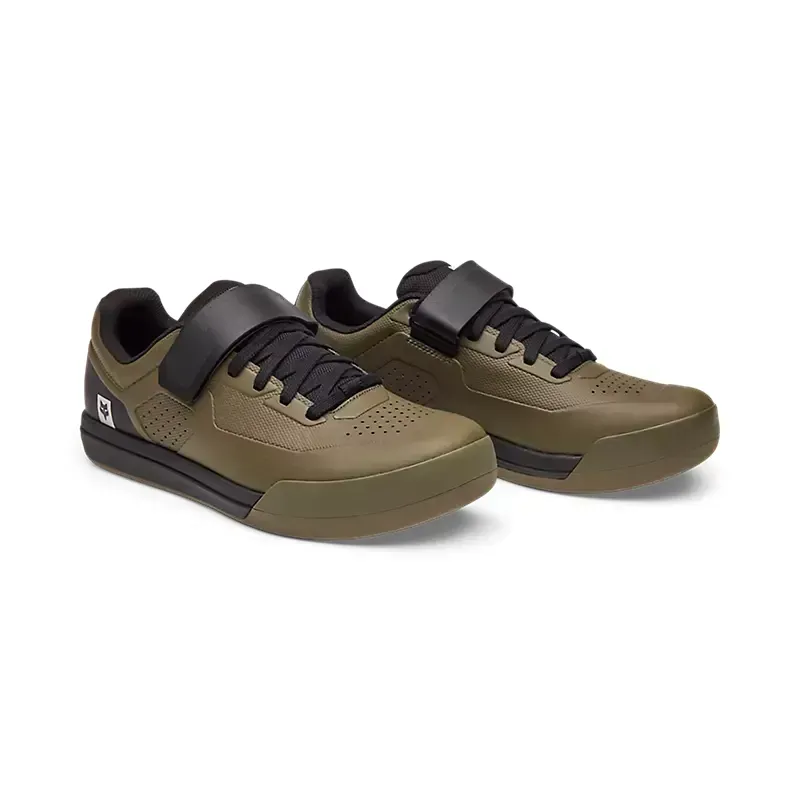 Fox Union Clipless Shoes in Military Green-3