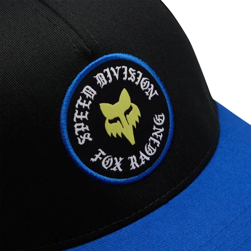 Fox Youth Badge Snapback Hat in Black-2