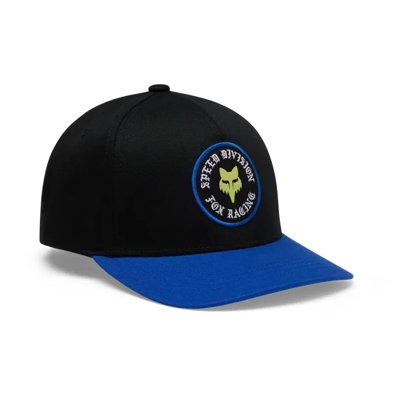 Fox Youth Badge Snapback Hat in Black
