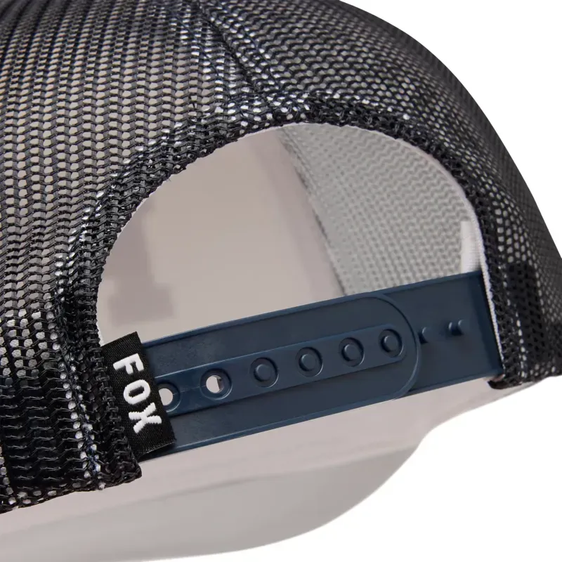 Fox Youth Checker Mesh Trucker Hat in White-4