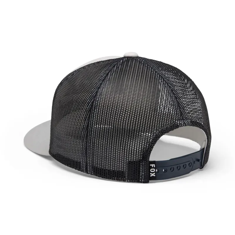 Fox Youth Checker Mesh Trucker Hat in White-1
