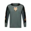 Fox Youth Defend Creation Long Sleeve Jersey in Sage Green