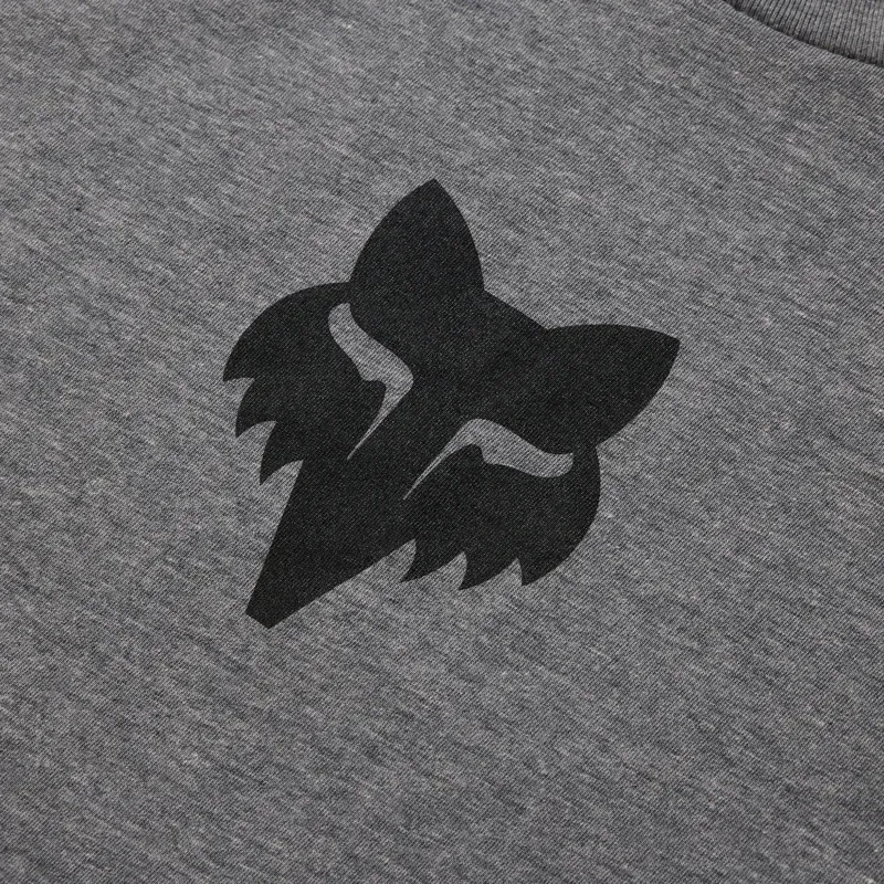 Fox Youth Head T-Shirt in Heather Dark Grey-3