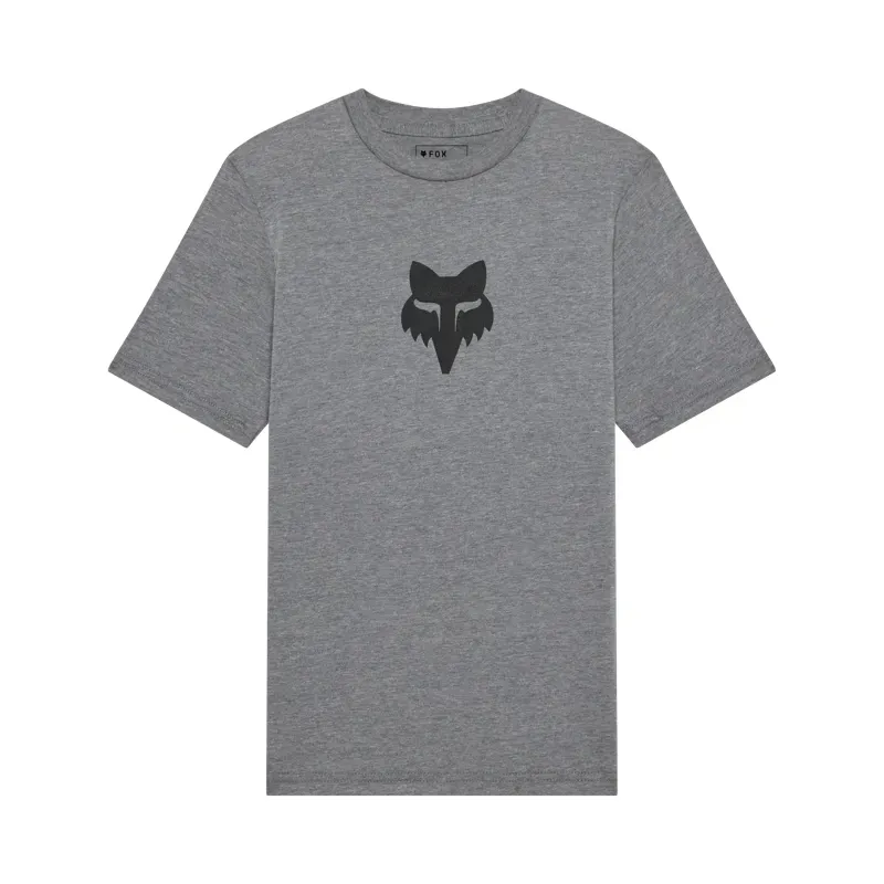 Fox Youth Head T-Shirt in Heather Dark Grey