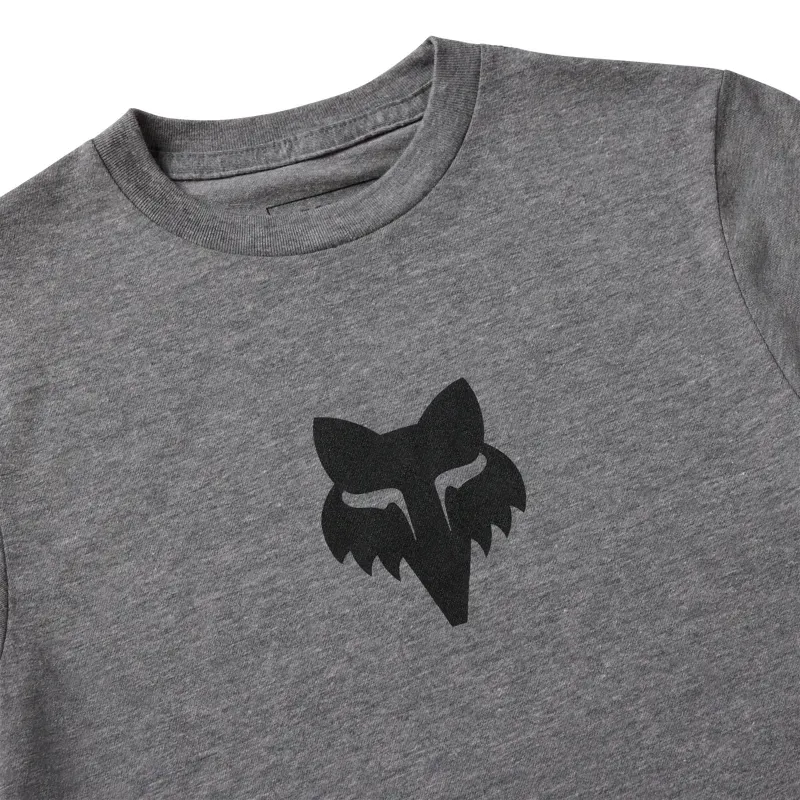 Fox Youth Head T-Shirt in Heather Dark Grey-2