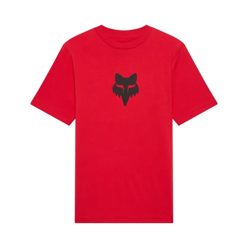 Fox Youth Head T-Shirt in Tibetan Red