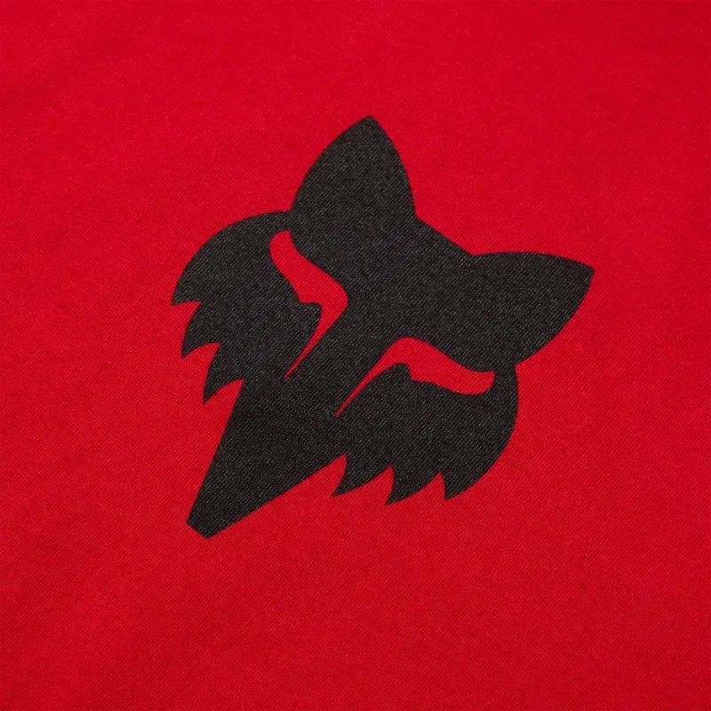 Fox Youth Head T-Shirt in Tibetan Red-3