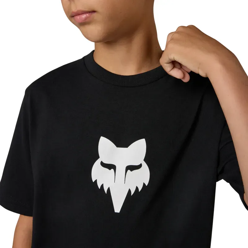 Fox Youth Head T-Shirt in Ultra Black-2