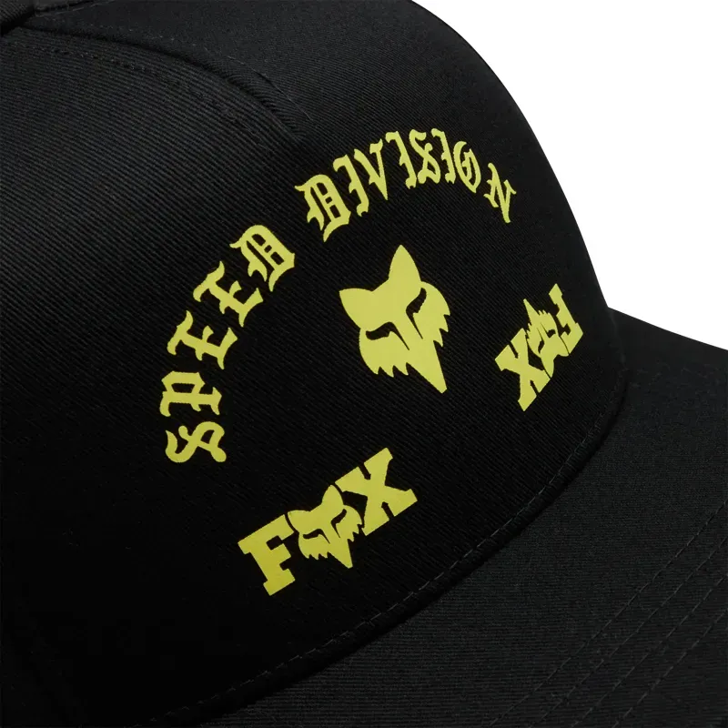 Fox Youth Icon Snapback Hat in Black-2