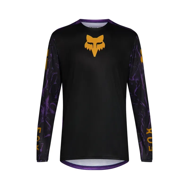 Fox Youth Ranger Image Print Long Sleeve Jersey in Plum Purple