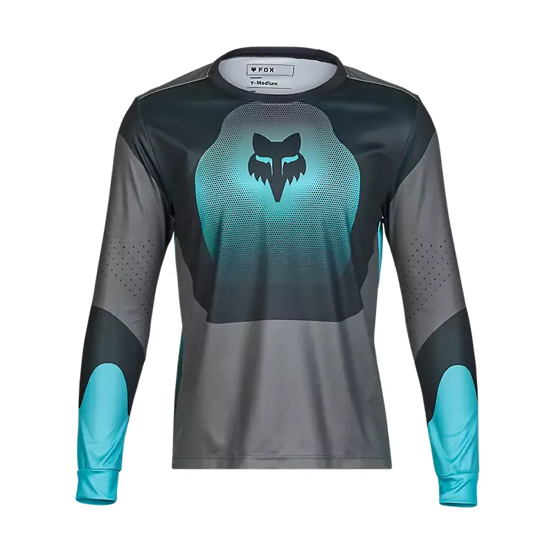 Fox Youth Ranger Revise Long Sleeve Jersey Teal