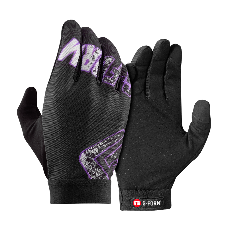 G-Form Tempo MTB Gloves in Black/Purple