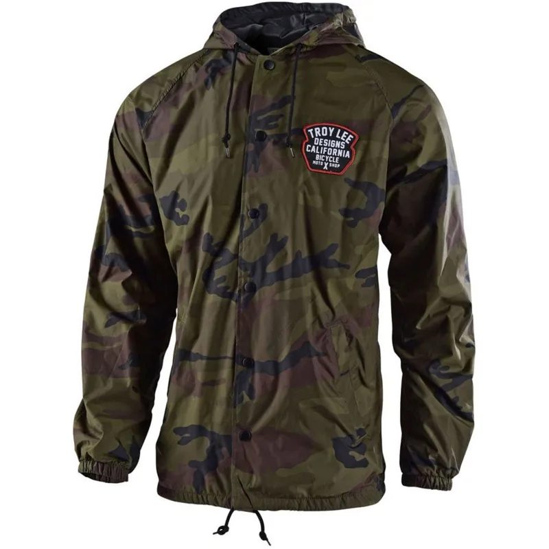 2020 Troy Lee Designs Granger Windbreaker Jacket in Green