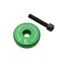 Wolf Tooth Ultralight Stem Cap with 5mm Integrated Spacer in Green