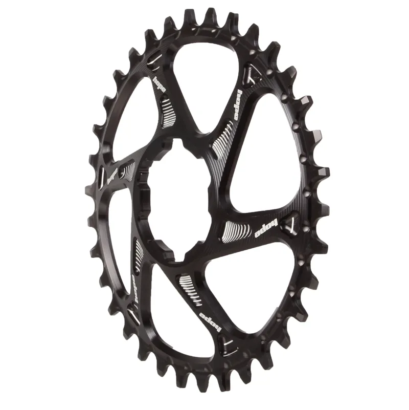 Hope R22 Spiderless 32-tooth Retainer Ring in Black