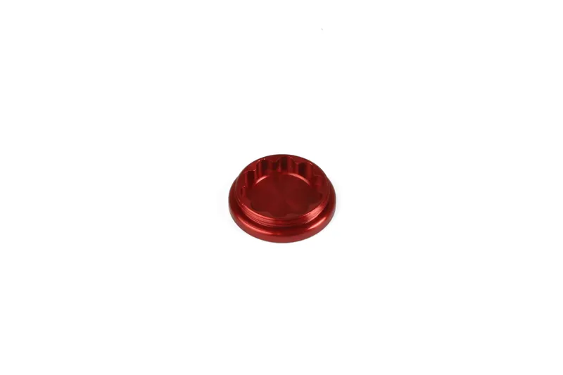 Hope V2 Caliper Bore Cap in Red