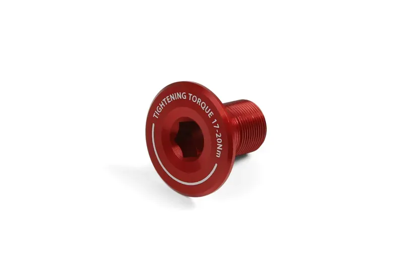 Hope Crankset Shaft End Cap in Red