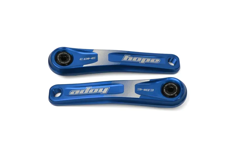 Hope E-Bike 165mm Crankset in Blue
