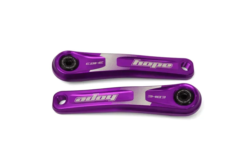 Hope E-Bike 165mm Crankset in Purple