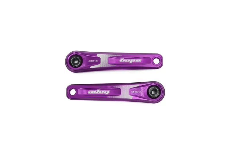 Hope E-Bike 165mm Narrow Crankset in Purple