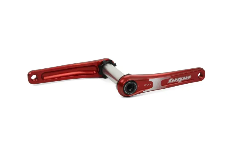 Hope EVO 165mm Crankset w/o Spider in Red
