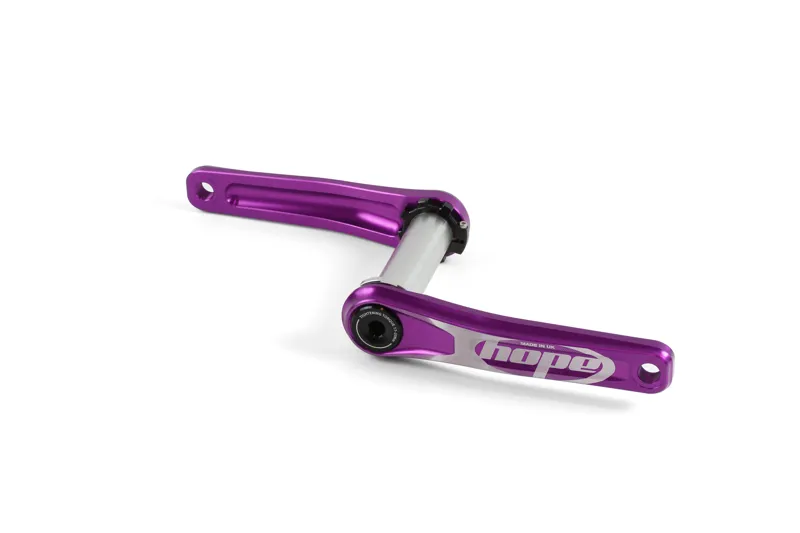 Hope Kid's Crankset with No Spider in Purple