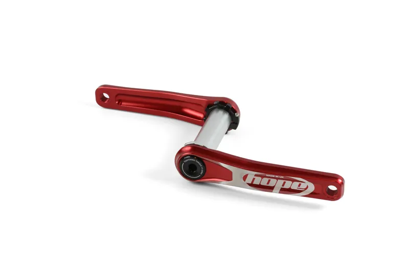 Hope Kid's Crankset with No Spider in Red