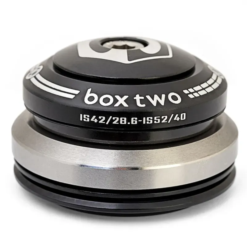 Box Two Tapered Integrated 1 1/8 To 1 1/5 45/45 Headset Black