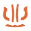 Tsg Trailfox Pads Small in Orange