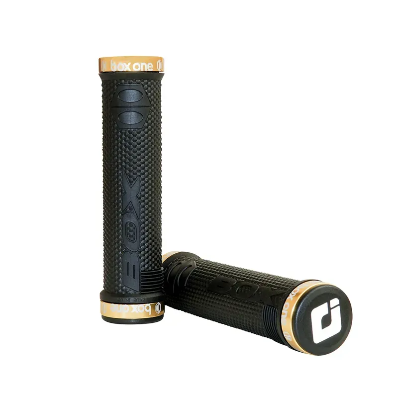 Box Components Box One Clamp Handlebar Grips in Black/Gold