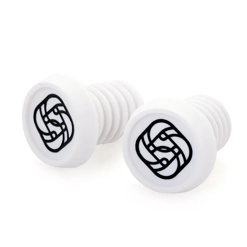 Gusset Components BMX Push-in Plug Pair in White