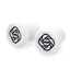 Gusset Components BMX Push-in Plug Pair in White