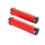 Sram DH Silicone Locking Grips w/ Double Clamps and End Plugs in Red