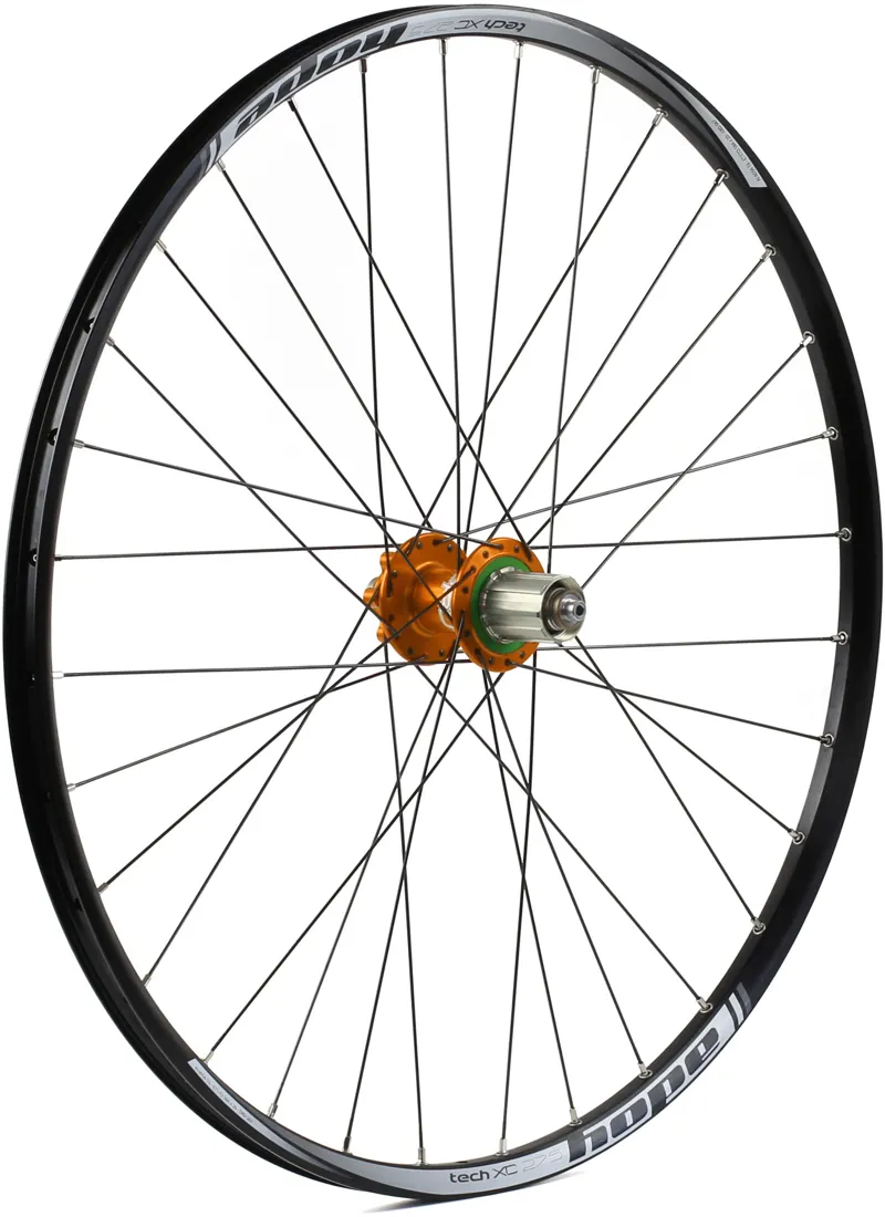 Hope Pro 4 27.5 XC 32H Rear Wheel in Orange 