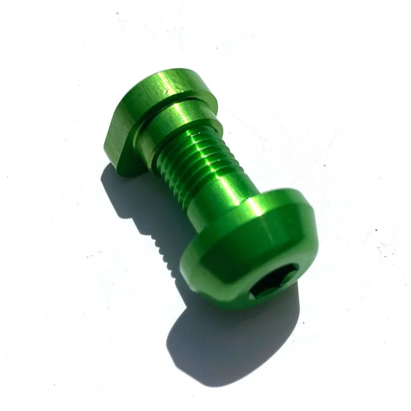 Hope Seatpost Clamp Bolt and Tear Drop Nut in Green