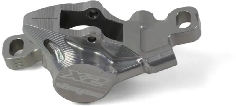 Hope X2 Flat Mount Caliper Body in Silver