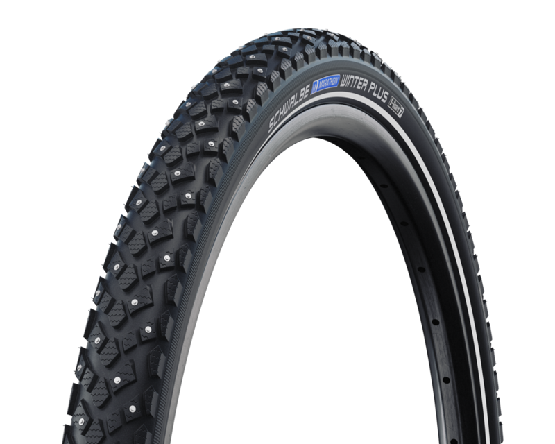 Schwalbe Marathon Winter Plus Tyre in Black-1