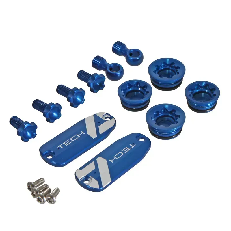 Hope Tech 4 V4 Brakes Custom Color Kit in Blue
