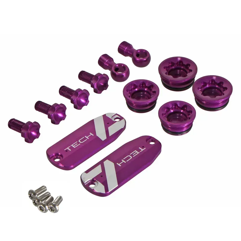 Hope Tech 4 V4 Brakes Custom Color Kit in Purple