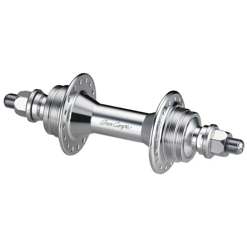 Dia-Compe Gran Compe SF 32-hole Rear Track Hub in Silver