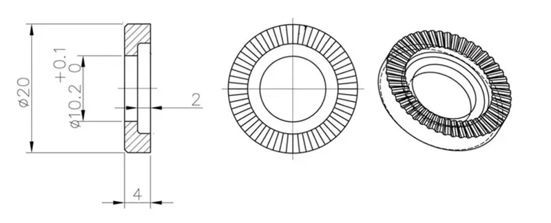 Halo Butch Axle 10mm Washers in Black