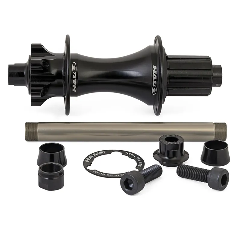 Halo Fat 6Drive 170 Alloy Rear Hub in Black