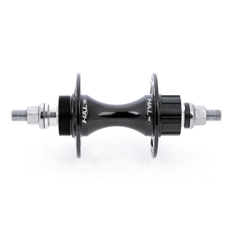 Halo Fix-G Track Sealed Bearing Freewheel/HG Spline 32H Rear Hub in Black
