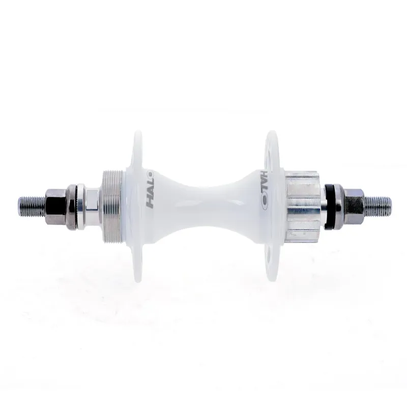 Halo Fix-G Track Sealed Bearing Freewheel/HG Spline 32H Rear Hub in White