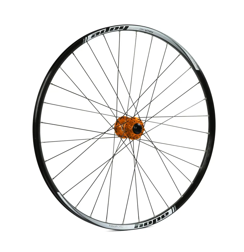 Hope Pro 4 XC 27.5 32H 110mm Front Wheel in Orange
