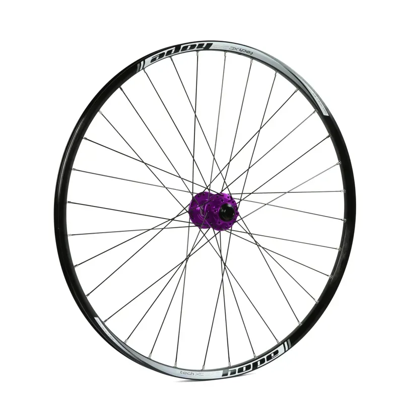 Hope Pro 4 XC 27.5 32H 110mm Front Wheel in Purple