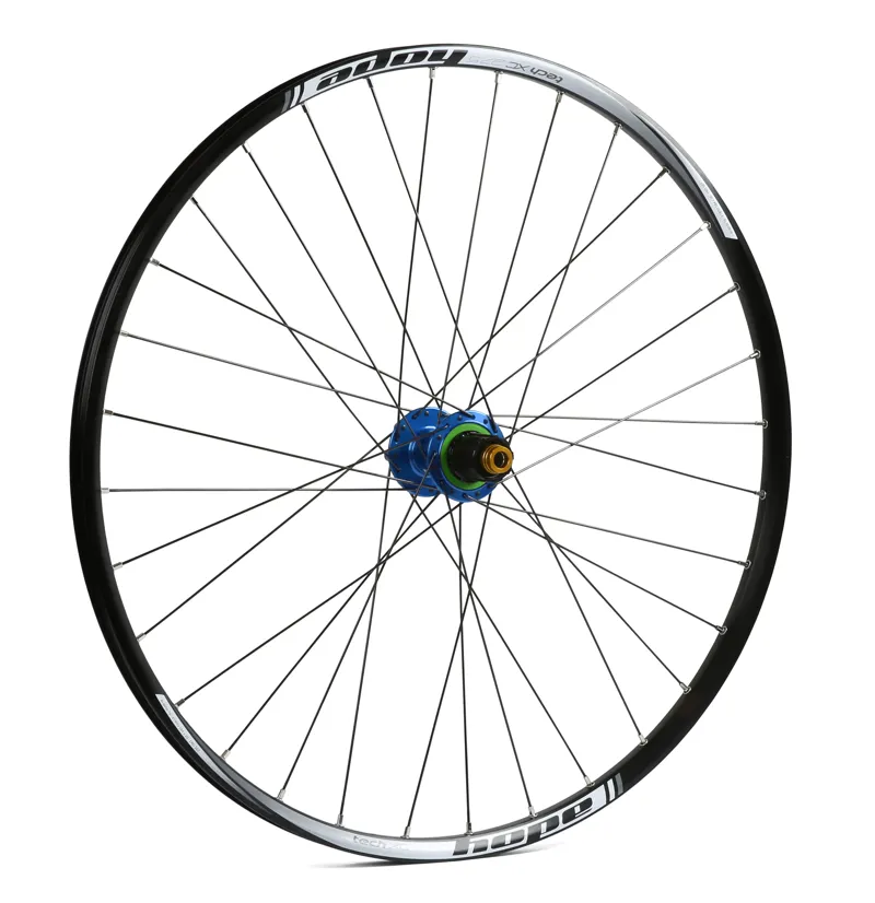 Hope Pro 4 27.5 XC 32H Rear Wheel in Blue 