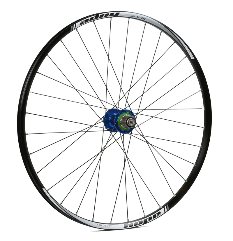 Hope Pro 4 27.5 XC 32H Single Speed Rear Wheel in Blue