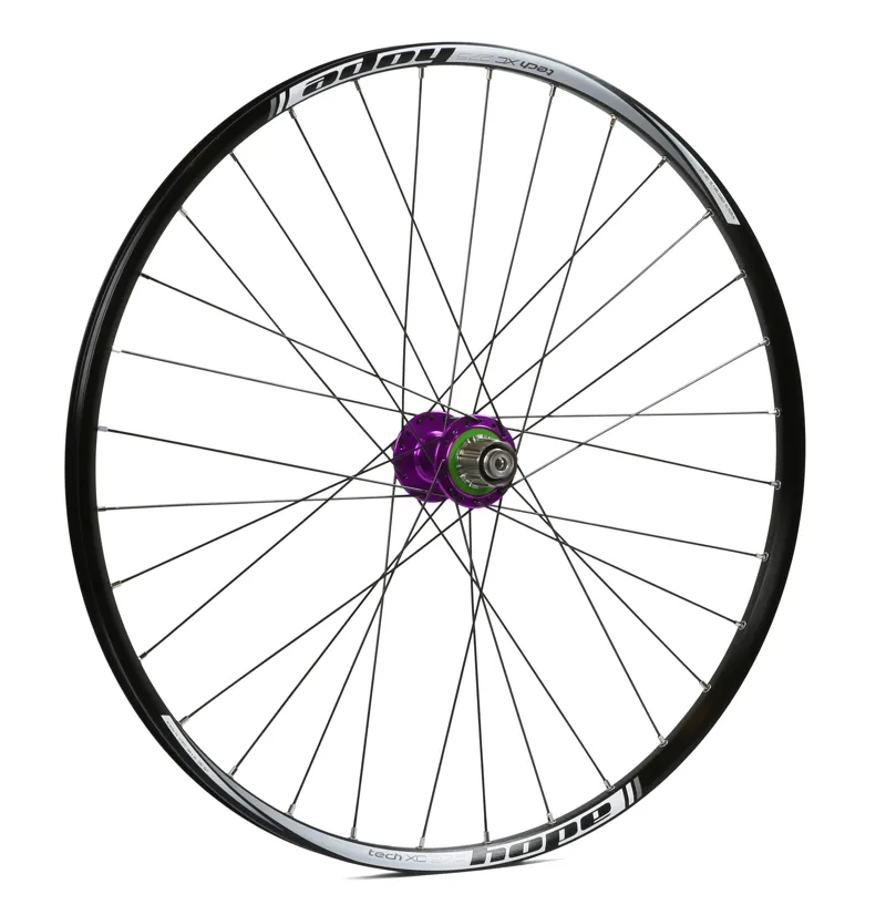 Hope Pro 4 27.5 XC 32H Single Speed Rear Wheel in Purple